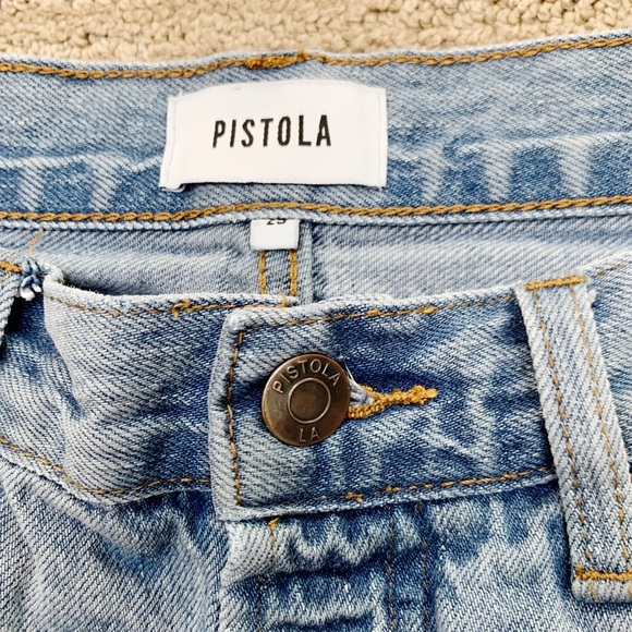 Pistola Devin High Waist Distressed Cutoff Denim Shorts Sz 29 - Picture 12 of 14